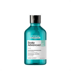 Шампунь очищающий для волос склонных к жирности Loreal Professional SCALP ADVANCED 300 мл